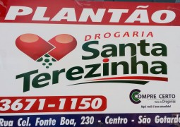 Farmácias de Plantão para este final de semana em São Gotardo