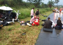 Duas pessoas morrem em grave acidente na BR-262 próximo a Córrego D’anta