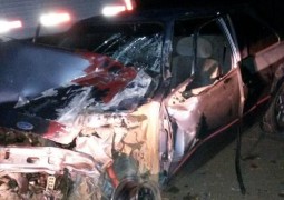 Grave acidente acontece envolvendo dois caminhões e um carro na MG-235 em São Gotardo