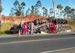 Motorista morre esmagado em grave acidente na BR-262 próximo a Campos Altos