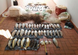 Polícia Ambiental de São Gotardo e Tiros realizam prisão de três pessoas por pesca ilegal