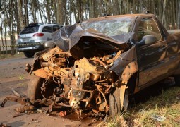 Homem fica gravemente ferido após se envolver em acidente de trânsito nos eucaliptos de Carmo do Paranaíba