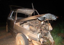 Grave acidente de trânsito na MG-410 no município de Presidente Olegário deixa duas pessoas feridas