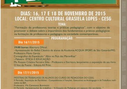 CESG realiza Semana da Pedagogia no mês de Novembro em São Gotardo