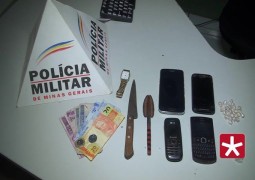 Três homens e uma mulher são presos em São Gotardo suspeitos de cometerem o crime de tráfico de drogas no bairro São Vicente