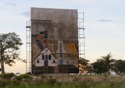 Mosaico começa a ganhar forma em Monumento em homenagem ao Centenário de São Gotardo