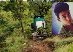 Adolescente de 14 anos morre após carreta se envolver em grave acidente de trânsito na BR-262