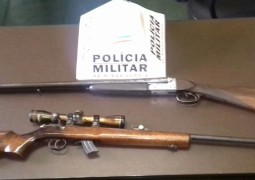 Polícia Militar Ambiental realiza apreensões de duas armas de fogo em São Gotardo
