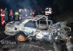 Homem morre carbonizado em acidente na BR-262 envolvendo caminhão de Patos de Minas