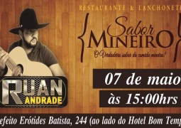 E neste sábado tem música ao vivo no Restaurante Sabor Mineiro em São Gotardo