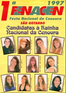 Cartaz da primeira Fenacen em 1997