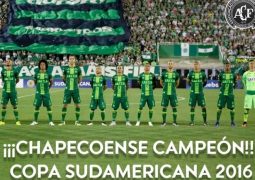 Conmebol declara Chapecoense campeã da Copa Sul-Americana de 2016