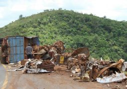 Dois graves acidentes são registrados na BR-262 durante o final de semana