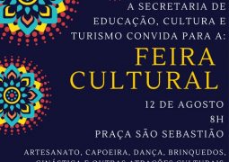 Feira Cultural acontece no próximo sábado (12) em São Gotardo