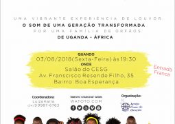 Atração Internacional: Grupo musical evangélico da África se apresenta em São Gotardo nesta sexta-feira
