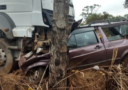 Grave acidente na BR-354 faz duas vítimas fatais na manhã desta segunda-feira