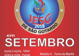 Valendo vaga para a etapa MICRO-REGIONAL do JEMG 2019, Jogos Escolares (JESG) começam em São Gotardo