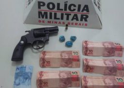 Após denúncia anônima, homem é preso com drogas e arma de fogo em São Gotardo