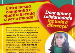 Família realiza campanha beneficente para arrecadar fundos para tratar deficiência visual de garotinha São-Gotardense