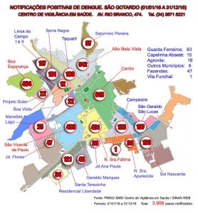 Casos de Dengue em 2016