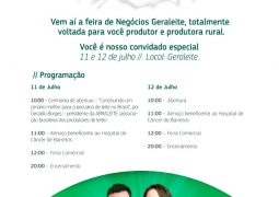 Anote a data: Vem aí a 1ª Feira de Negócios Geraleite em São Gotardo