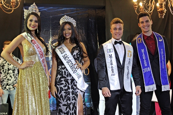 Juntos, Miss e Mister São Gotardo 2019 e 2020 (Foto: SG AGORA)