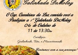 Delícia! 1ª Galinhada DeMolay acontece neste domingo em São Gotardo