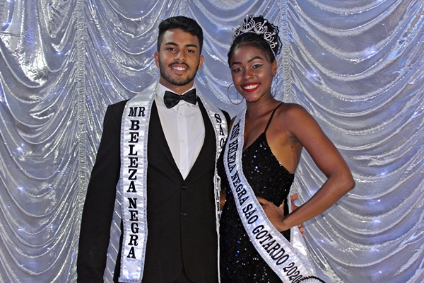 Novos Miss e Mister Beleza Negra de São Gotardo (Foto: SG AGORA)