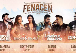 Possível grade shows da Fenacen 2020 vaza na internet. Sindicato confirma shows