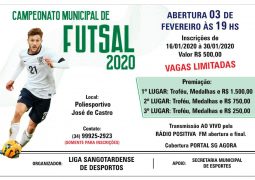 De volta: Campeonato Municipal de Futsal retorna em São Gotardo