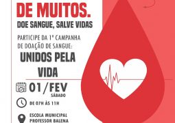 VOCÊ É A ESPERANÇA DE MUITOS: Campanha de doação de sangue acontece neste sábado em São Gotardo