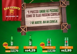 Dia da Cerveja em São Gotardo: Supermercado São Vicente lança caderno de ofertas exclusivo para esta sexta-feira