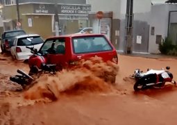 Forte chuva causa transtornos e acidentes em São Gotardo e Guarda dos Ferreiros