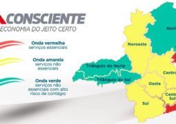 Macrorregião do Noroeste a qual São Gotardo pertence  regride para a Onda Amarela