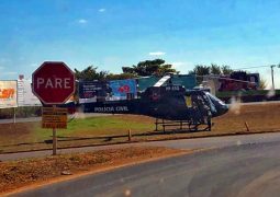 Com apoio de Helicóptero, Polícia procura em São Gotardo principal suspeito de assassinato ocorrido em Belo Horizonte