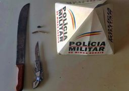 Durante ocorrência policial em São Gotardo, PM acaba ferido e uma pessoa é presa pelo crime cometido