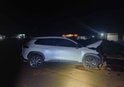 Colisão frontal entre dois veículos causa acidente na MG-235 em São Gotardo-MG