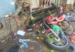 Motorista com sinais de embriaguez perde controle de veículo e provoca acidente com feridos no Centro de São Gotardo